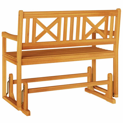 vidaXL Garden Glider Bench Natural 110 x 59 x 97 cm Solid Acacia Wood - Brown