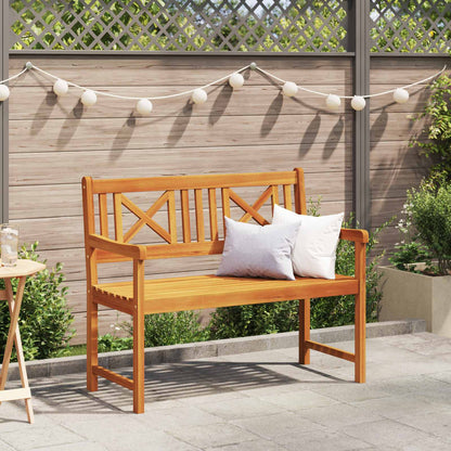 vidaXL Outdoor Bench Natural 110 x 56 x 90 cm Solid Acacia Wood - Brown