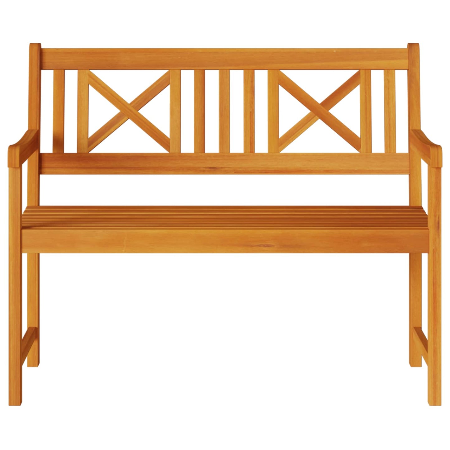 vidaXL Outdoor Bench Natural 110 x 56 x 90 cm Solid Acacia Wood - Brown