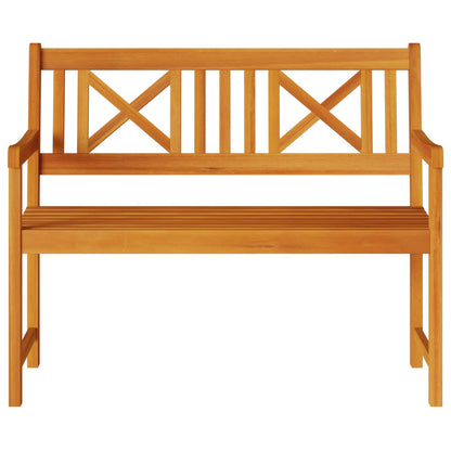 vidaXL Outdoor Bench Natural 110 x 56 x 90 cm Solid Acacia Wood - Brown