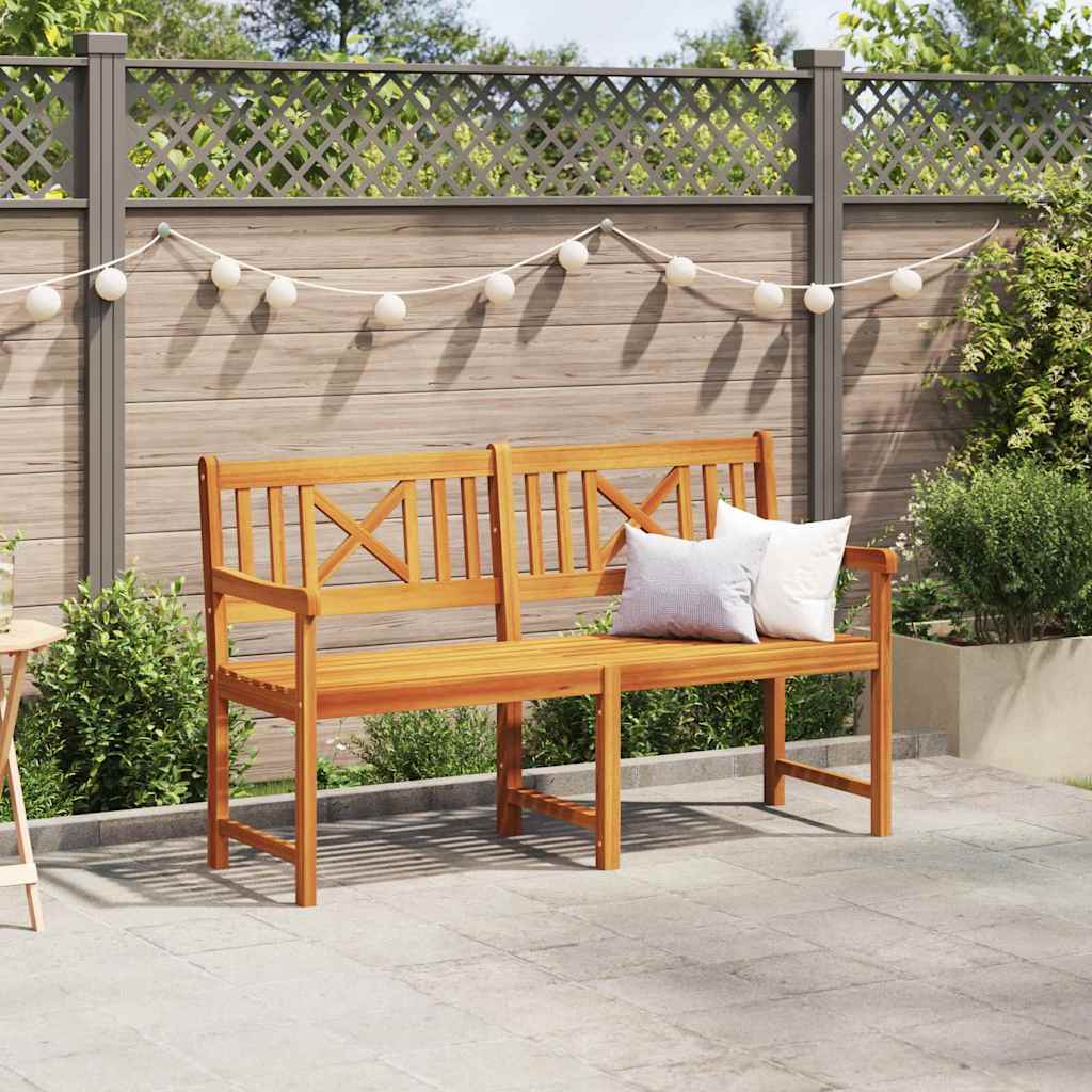 vidaXL Outdoor Bench Natural 150 x 56 x 90 cm Solid Acacia Wood - Brown