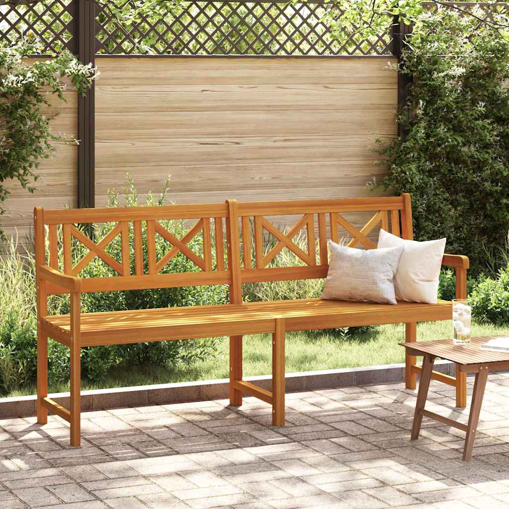 vidaXL Outdoor Bench Natural 180 x 56 x 90 cm Solid Acacia Wood - Brown