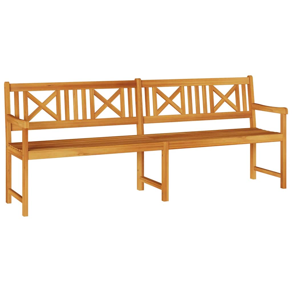 vidaXL Outdoor Bench Natural 220 x 56 x 90 cm Solid Acacia Wood - Brown