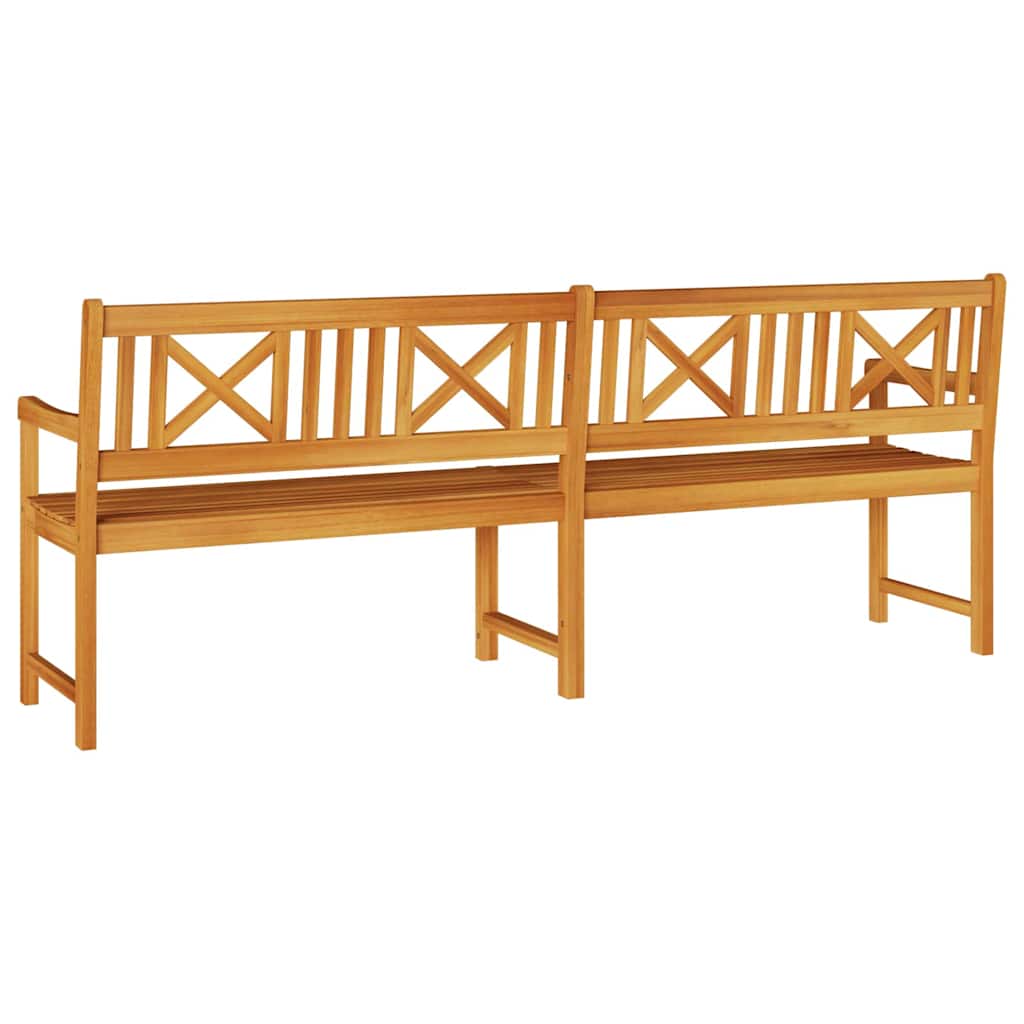 vidaXL Outdoor Bench Natural 220 x 56 x 90 cm Solid Acacia Wood - Brown