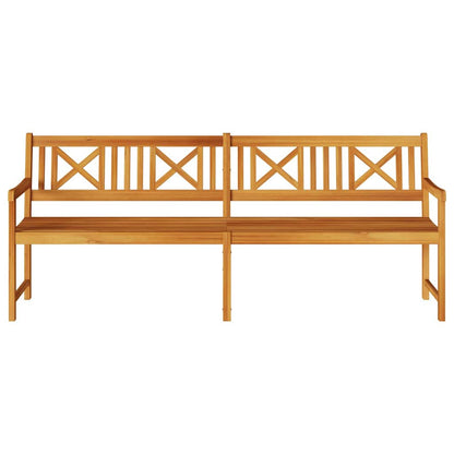 vidaXL Outdoor Bench Natural 220 x 56 x 90 cm Solid Acacia Wood - Brown