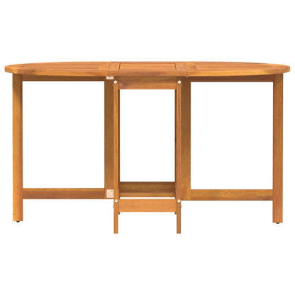vidaXL Garden Table Folding Brown 110 x 60 x 72 cm Solid Acacia Wood