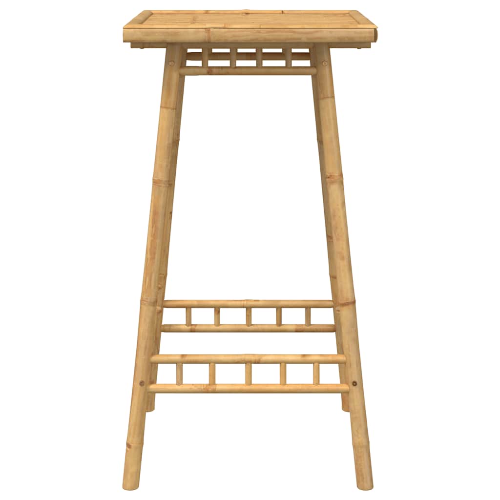vidaXL Outdoor Bar Table Square 55x55x100 cm Bamboo - Brown