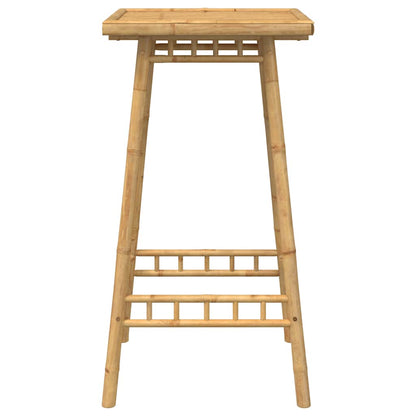 vidaXL Outdoor Bar Table Square 55x55x100 cm Bamboo - Brown