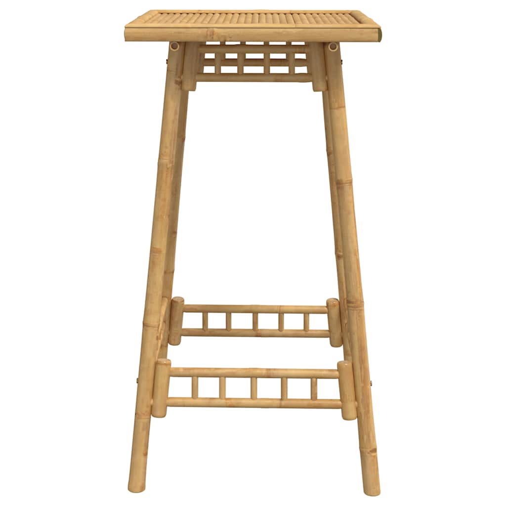 vidaXL Outdoor Bar Table Square 55x55x100 cm Bamboo - Brown