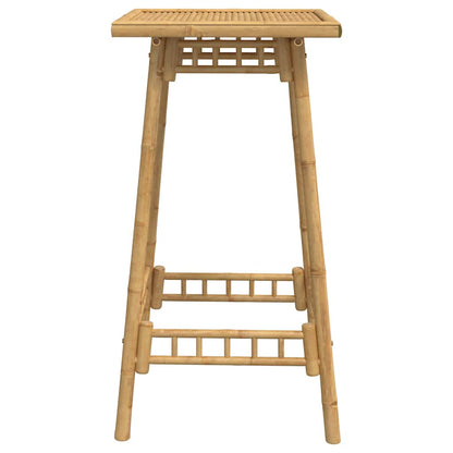 vidaXL Outdoor Bar Table Square 55x55x100 cm Bamboo - Brown