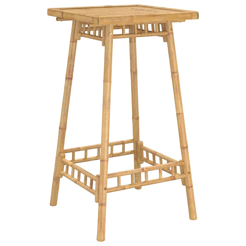 vidaXL Outdoor Bar Table Square 55x55x100 cm Bamboo - Brown