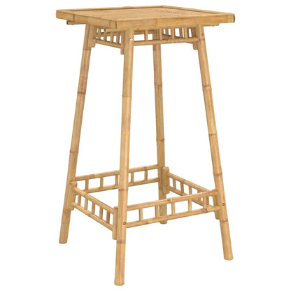 vidaXL Outdoor Bar Table Square 55x55x100 cm Bamboo - Brown