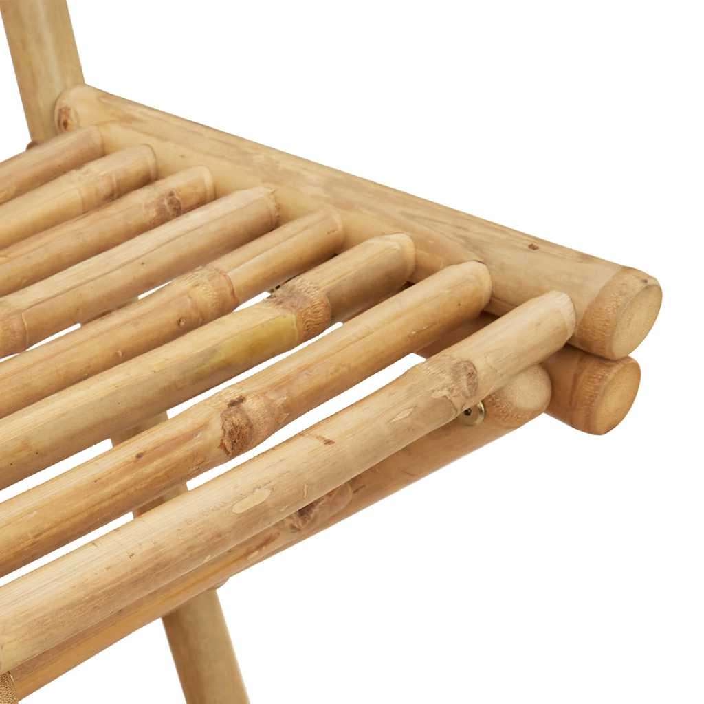 vidaXL 3 Piece Outdoor Bar Set Foldable Bamboo - Brown