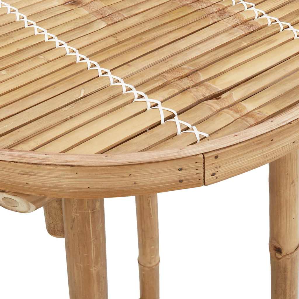 vidaXL 3 Piece Outdoor Bar Set Foldable Bamboo - Brown