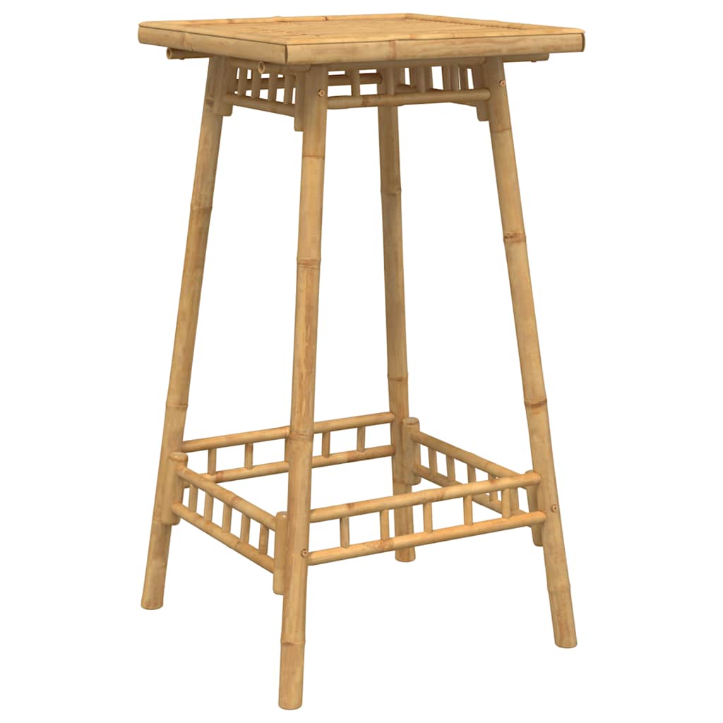 vidaXL 3 Piece Outdoor Bar Set Foldable Bamboo - Brown - 26475