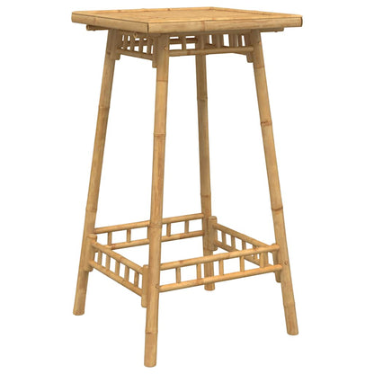 vidaXL 3 Piece Outdoor Bar Set Foldable Bamboo - Brown - 26475