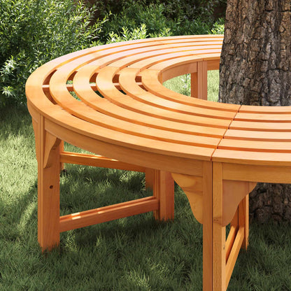 vidaXL Tree Bench 8 -Seater 2 pcs 160 x 80 x 45cm Natural - Brown