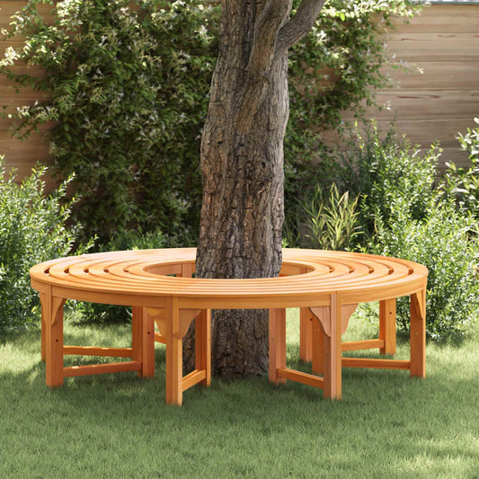 vidaXL Tree Bench 8 -Seater 2 pcs 160 x 80 x 45cm Natural - Brown