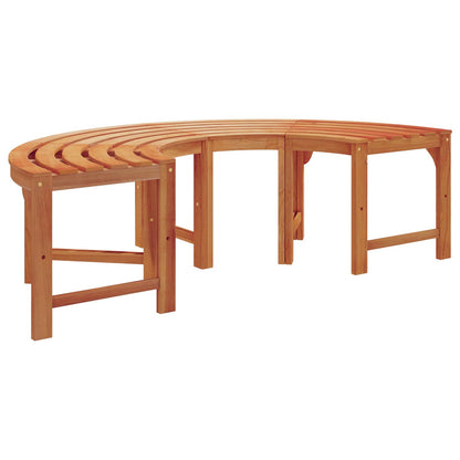 vidaXL Tree Bench 8 -Seater 2 pcs 160 x 80 x 45cm Natural - Brown