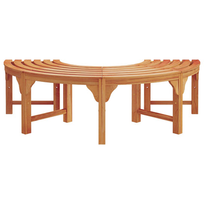 vidaXL Tree Bench 8 -Seater 2 pcs 160 x 80 x 45cm Natural - Brown