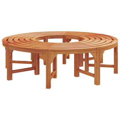 vidaXL Tree Bench 8 -Seater 2 pcs 160 x 80 x 45cm Natural - Brown