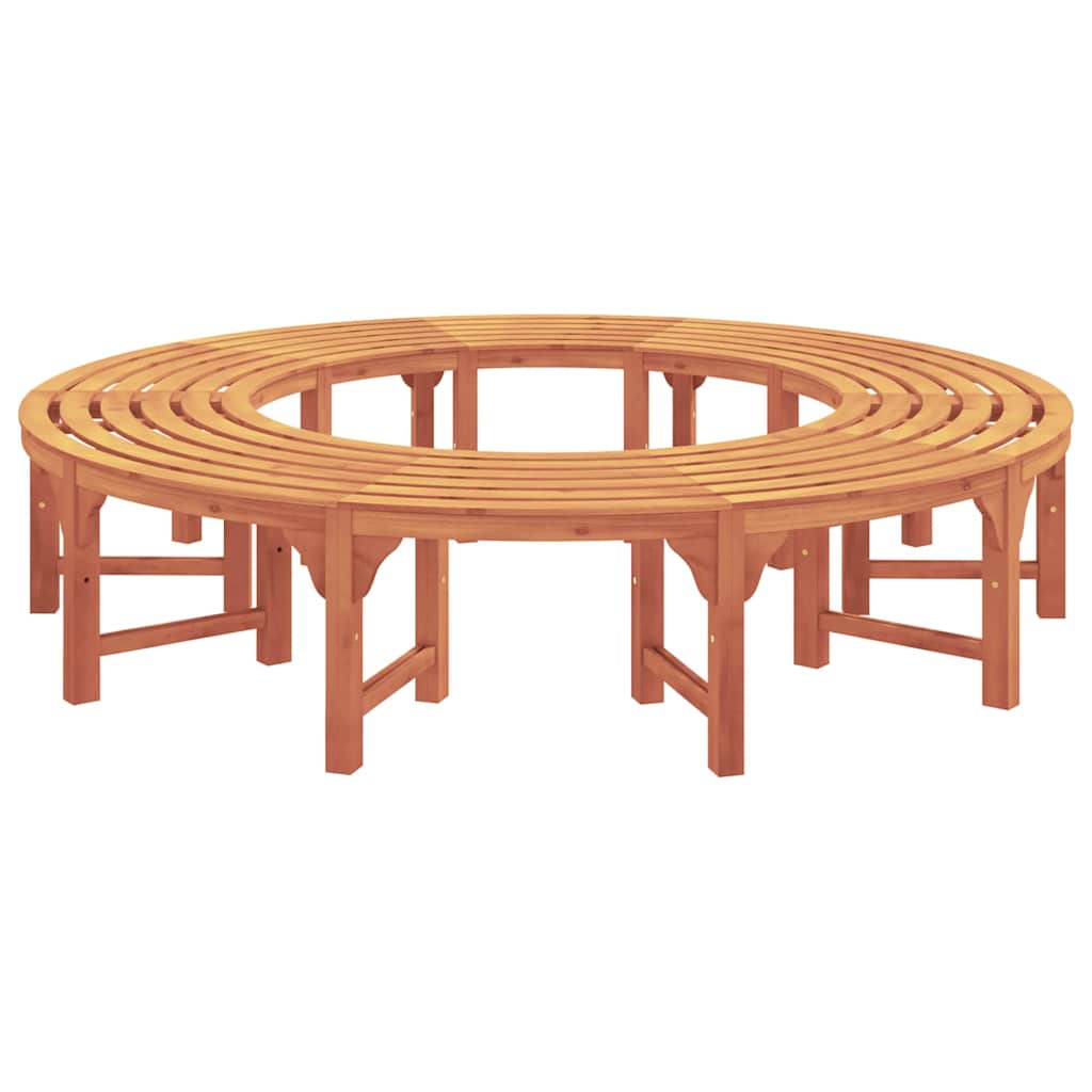 vidaXL Tree Bench 8 -Seater 2 pcs 160 x 80 x 45cm Natural - Brown - 31410