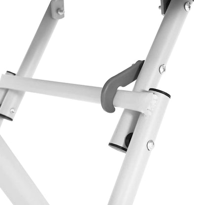 vidaXL Bistro Table White 55 x 55 x 72.5 cm Powder-coated Steel