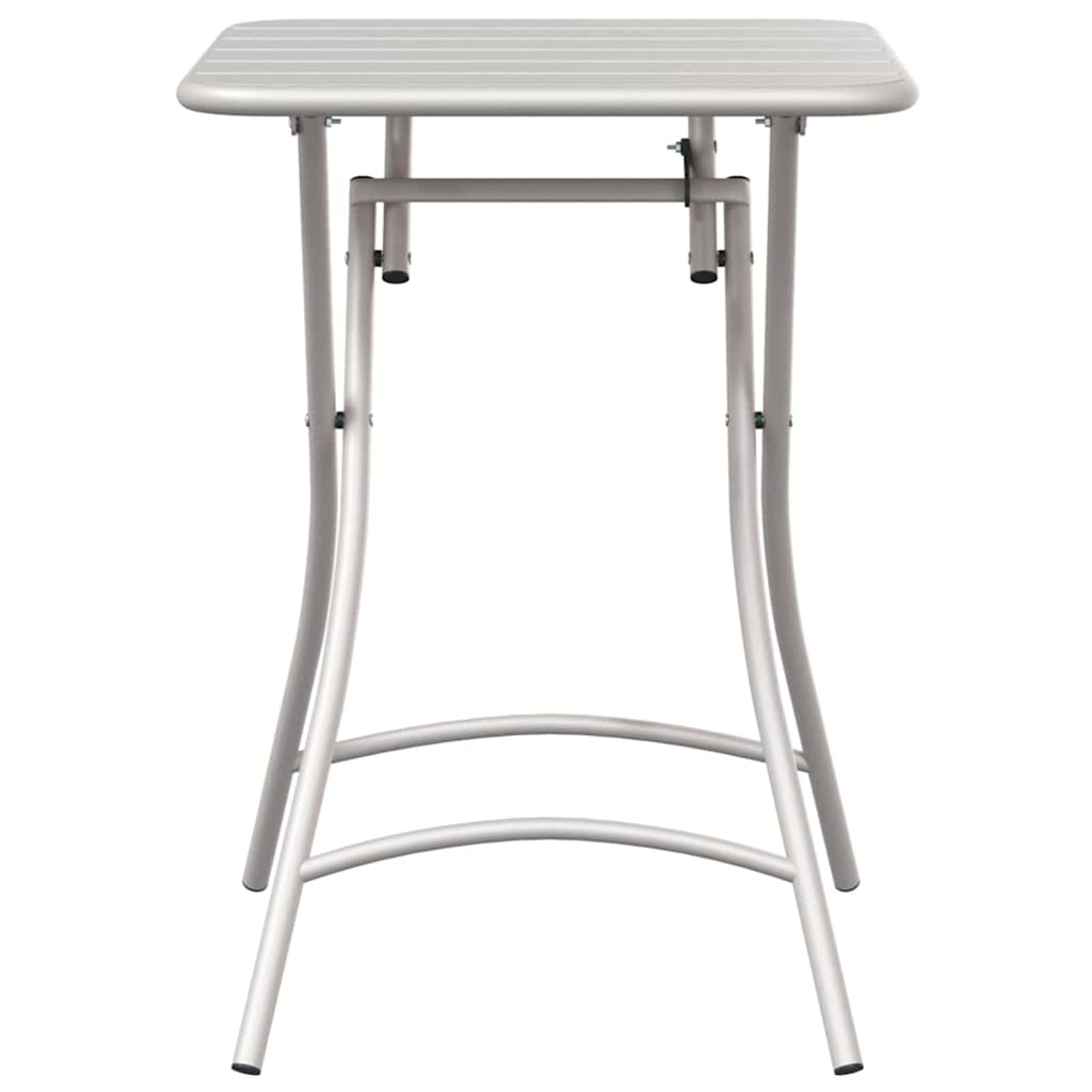 vidaXL Bistro Table Beige 55 x 55 x 72.5 cm Powder-coated Steel