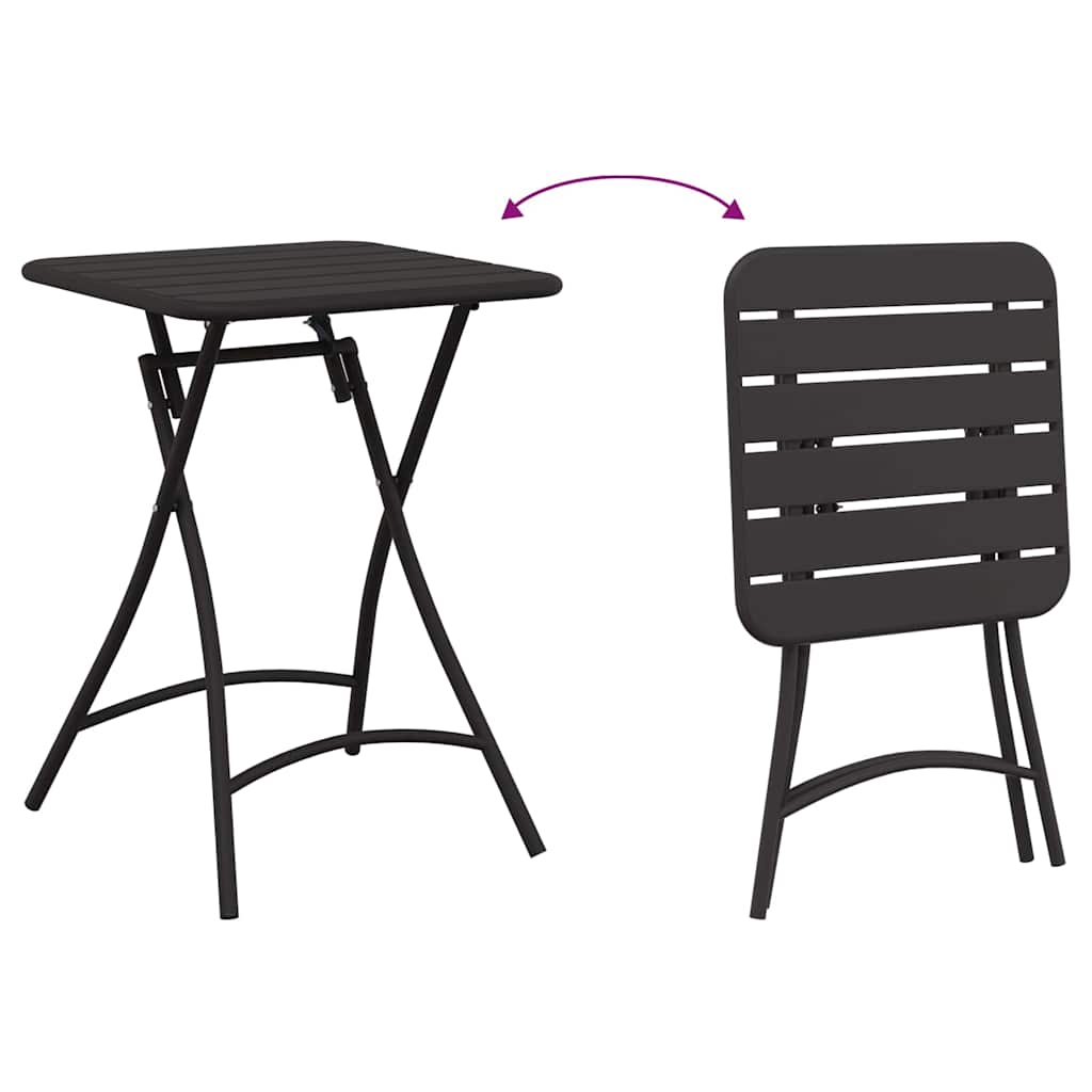 vidaXL Bistro Table Anthracite 55 x 55 x 72.5 cm Powder-coated Steel