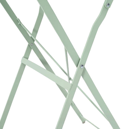 vidaXL Bistro Table Light Mint Ø 50 x 71 cm Powder-coated Steel - Green