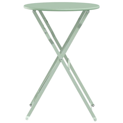 vidaXL Bistro Table Light Mint Ø 50 x 71 cm Powder-coated Steel - Green