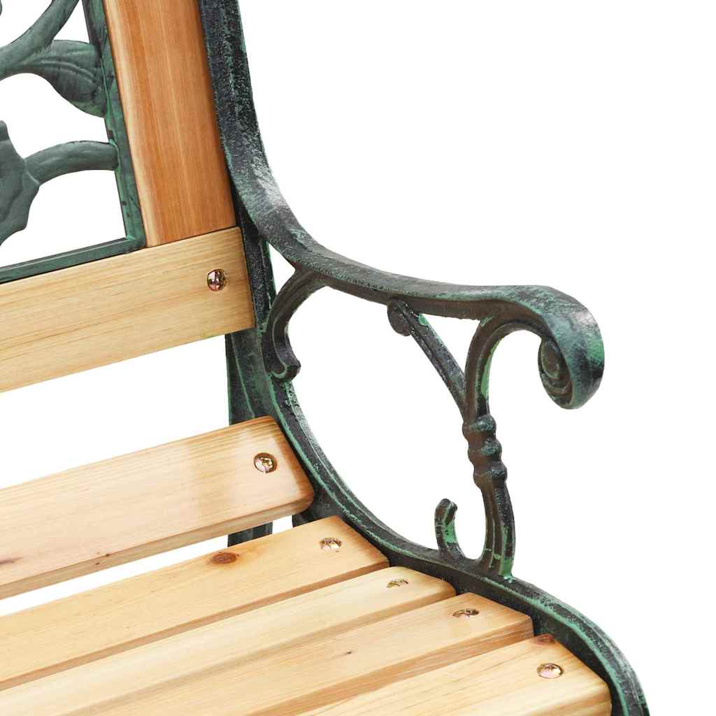 vidaXL Garden Bench with Cushion Brown 116 x 54 x 73 cm Wood