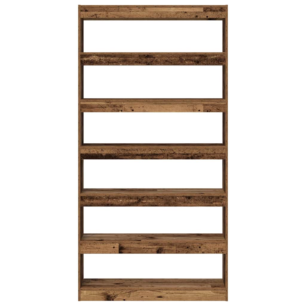 vidaXL Book Cabinet 6-Tier 100 x 30 x 198 cm Engineered Wood - Brown