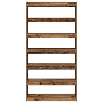 vidaXL Book Cabinet 6-Tier 100 x 30 x 198 cm Engineered Wood - Brown
