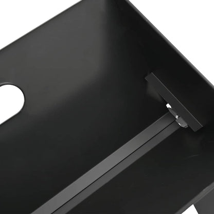 vidaXL Outdoor Grill Black 46 x 31 x 31 cm Steel