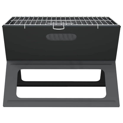 vidaXL Outdoor Grill Black 46 x 31 x 31 cm Steel