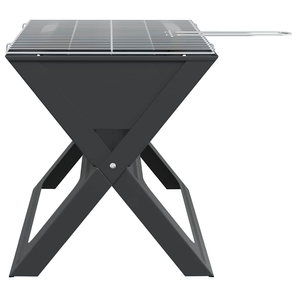 vidaXL Outdoor Grill Black 46 x 31 x 31 cm Steel