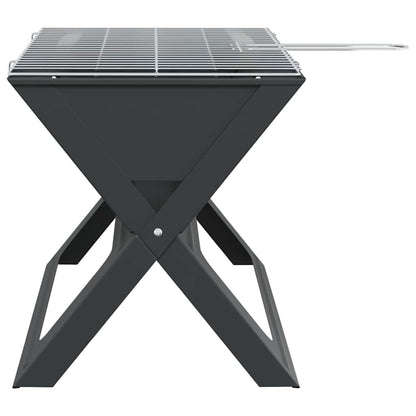 vidaXL Outdoor Grill Black 46 x 31 x 31 cm Steel