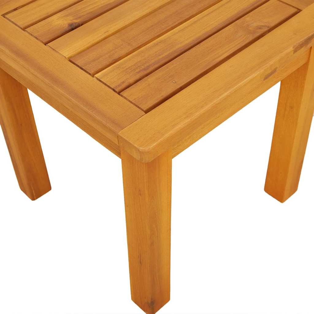 vidaXL Side Table Oil Natural 35 x 35 x 34 cm Solid Acacia Wood - Brown