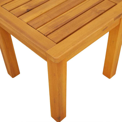 vidaXL Side Table Oil Natural 35 x 35 x 34 cm Solid Acacia Wood - Brown