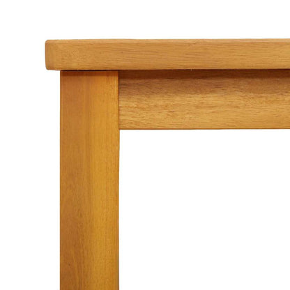 vidaXL Side Table Oil Natural 35 x 35 x 34 cm Solid Acacia Wood - Brown