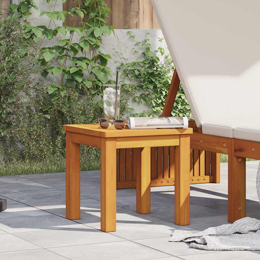 vidaXL Side Table Oil Natural 35 x 35 x 34 cm Solid Acacia Wood - Brown