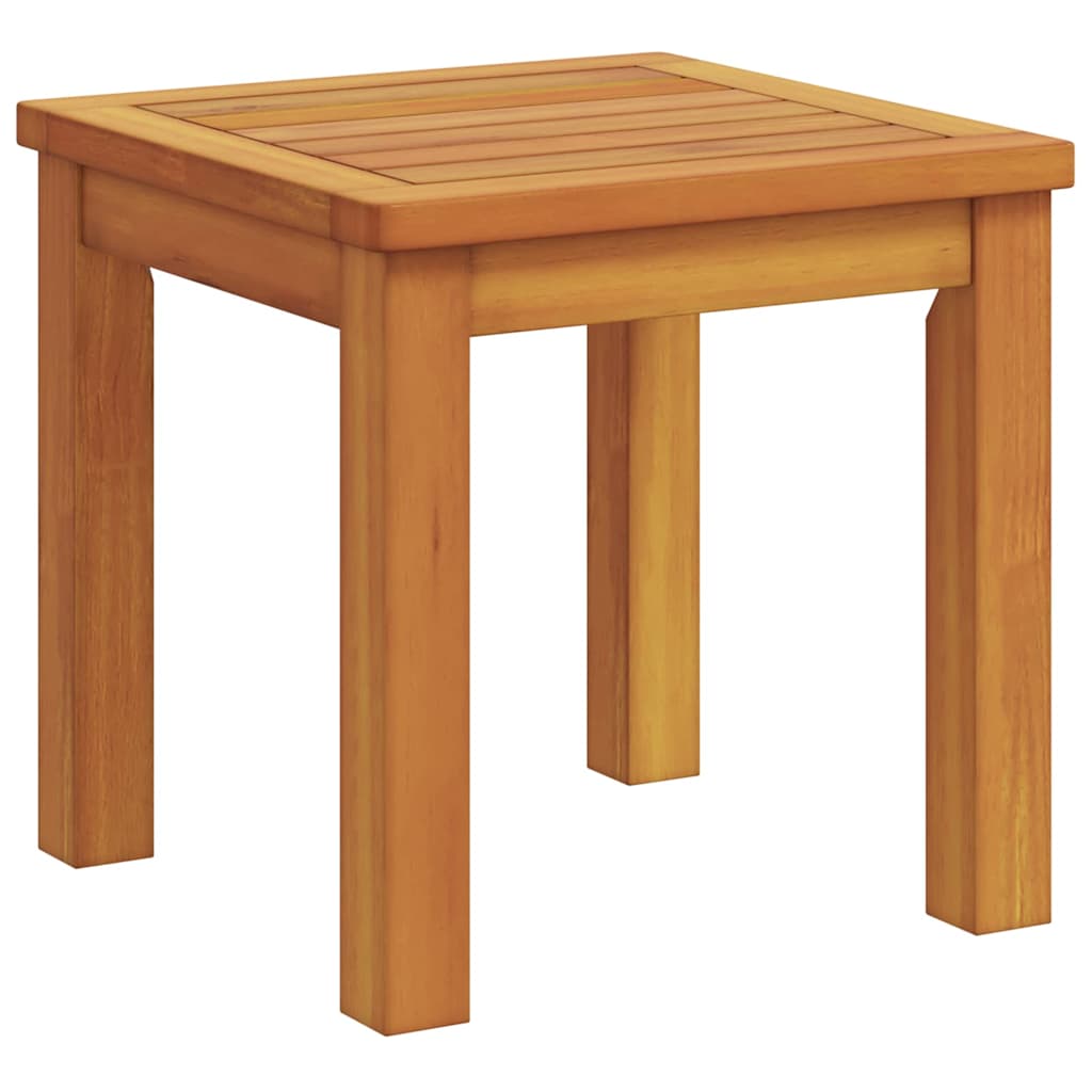 vidaXL Side Table Oil Natural 35 x 35 x 34 cm Solid Acacia Wood - Brown