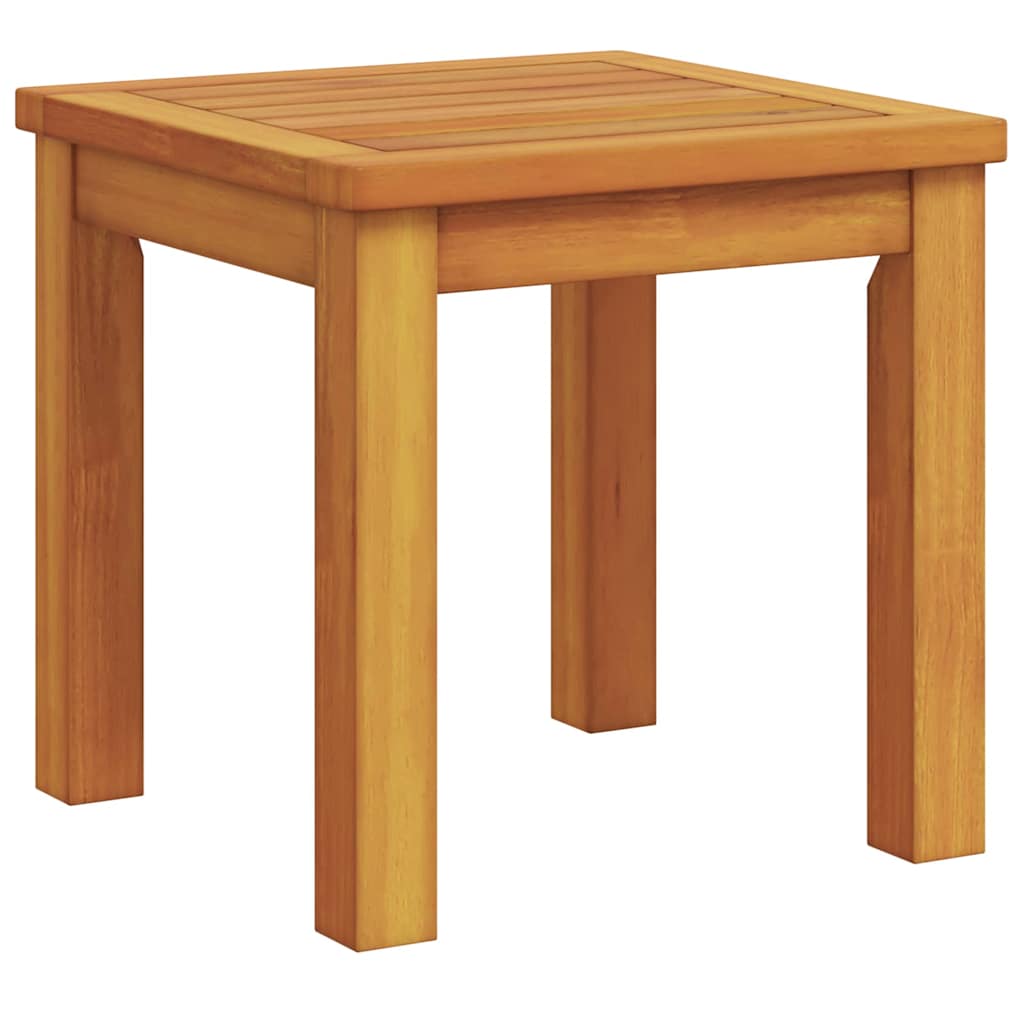vidaXL Side Table Oil Natural 35 x 35 x 34 cm Solid Acacia Wood - Brown