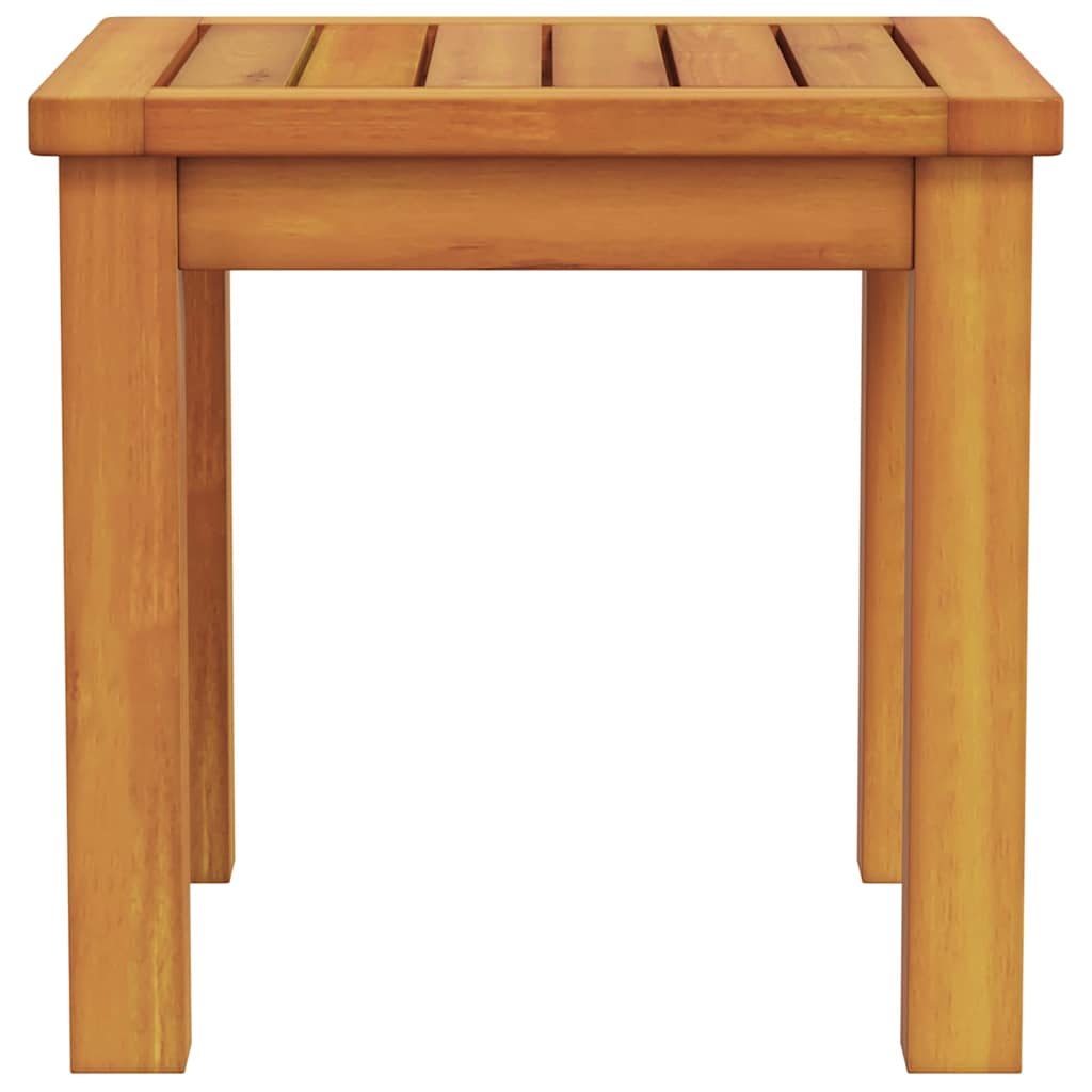 vidaXL Side Table Oil Natural 35 x 35 x 34 cm Solid Acacia Wood - Brown