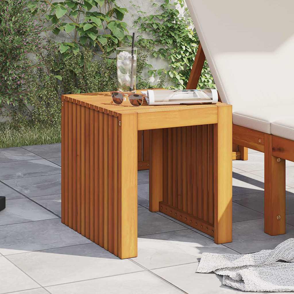 vidaXL Side Table Oil Natural 43 x 36 x 40 cm Solid Teak Wood - Brown