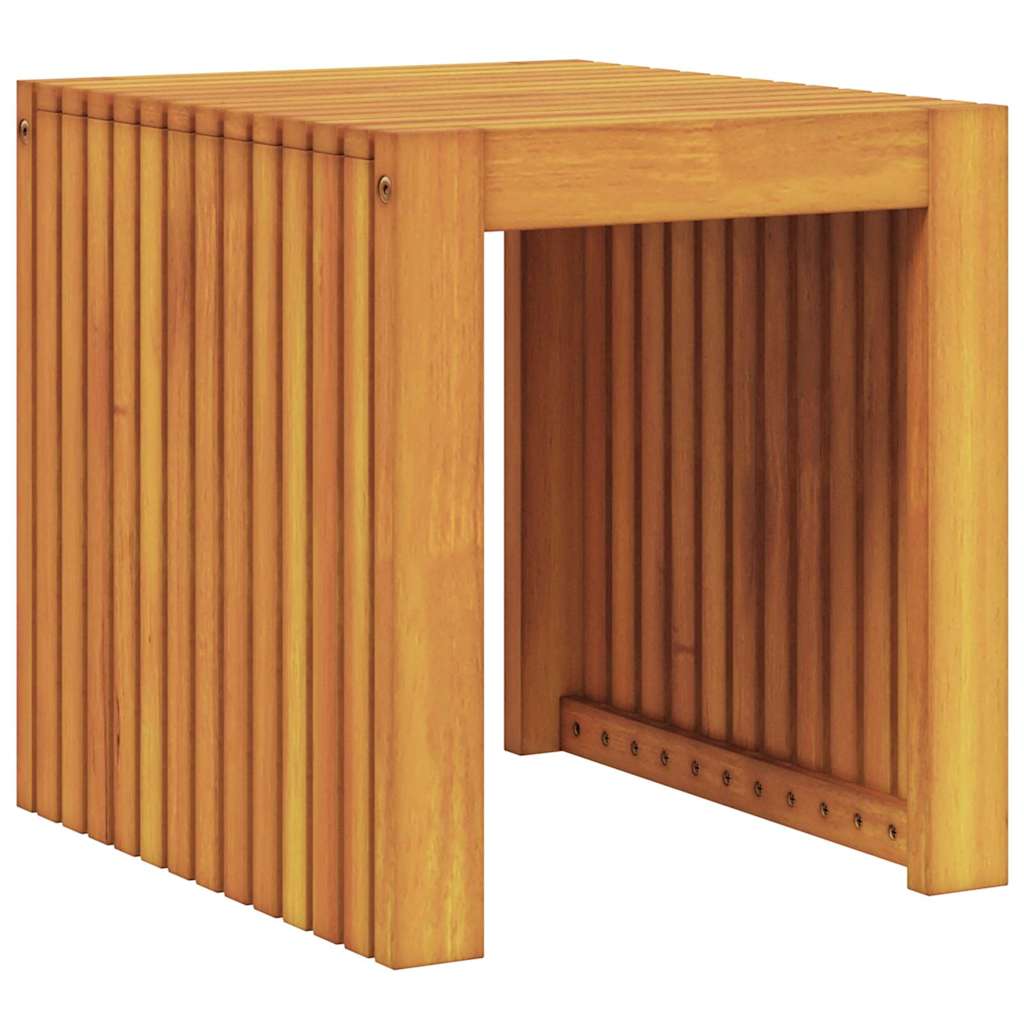 vidaXL Side Table Oil Natural 43 x 36 x 40 cm Solid Teak Wood - Brown