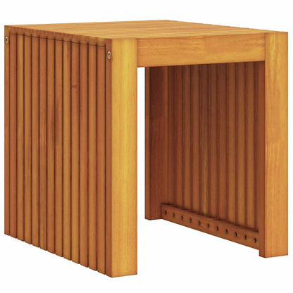 vidaXL Side Table Oil Natural 43 x 36 x 40 cm Solid Teak Wood - Brown