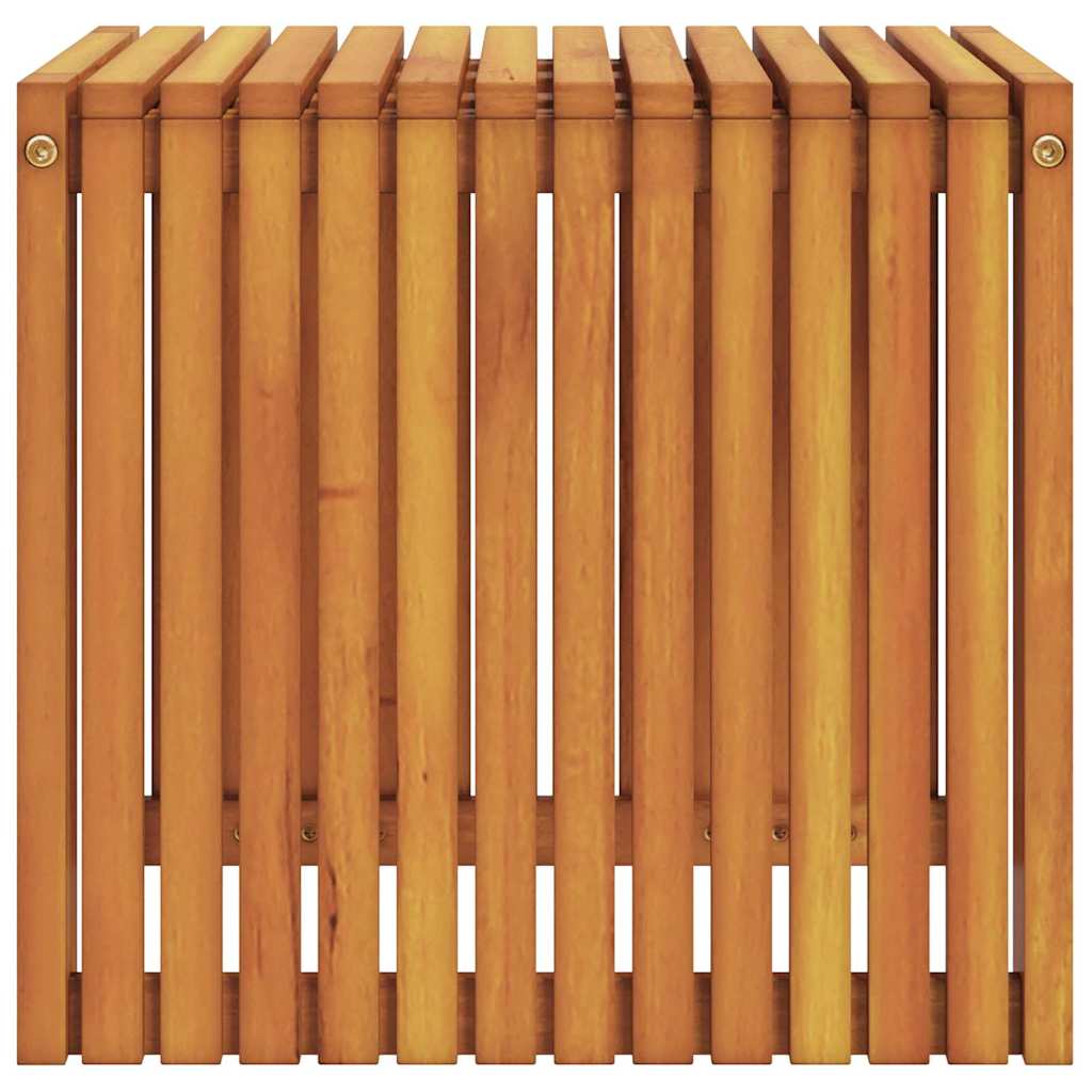 vidaXL Side Table Oil Natural 43 x 36 x 40 cm Solid Teak Wood - Brown