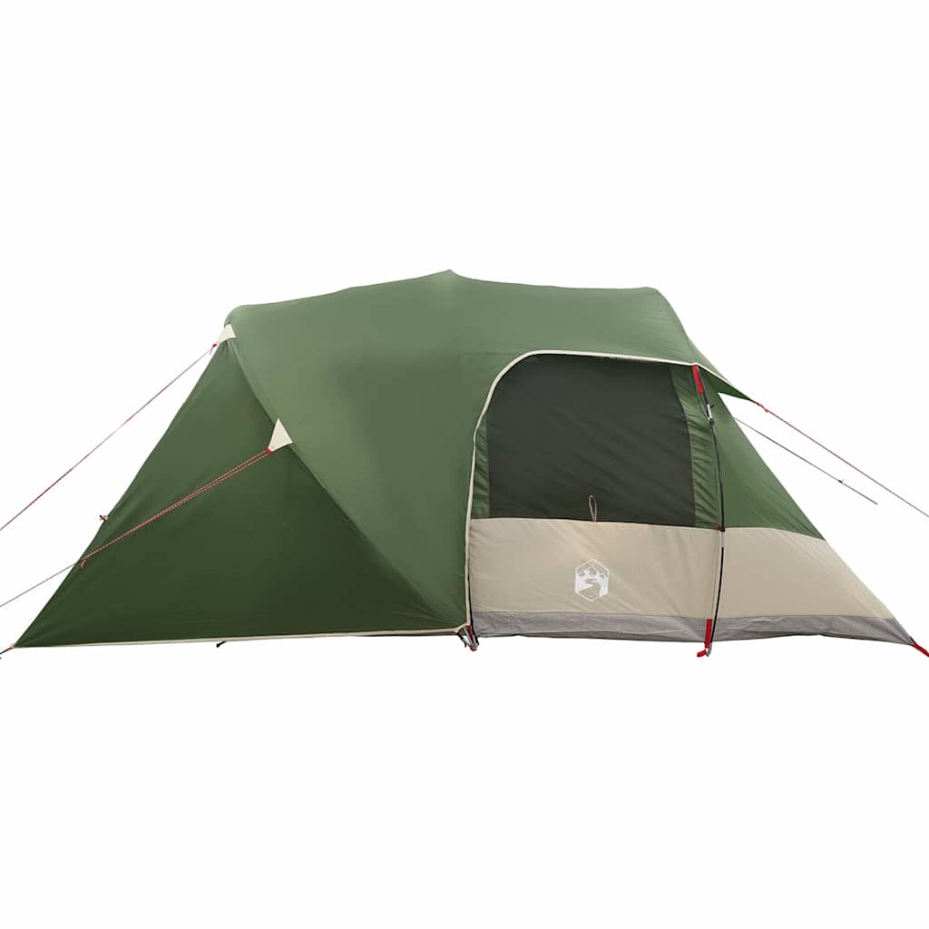 vidaXL Dome Tent 4-Person with Roof Green 455 x 252 x 178 cm